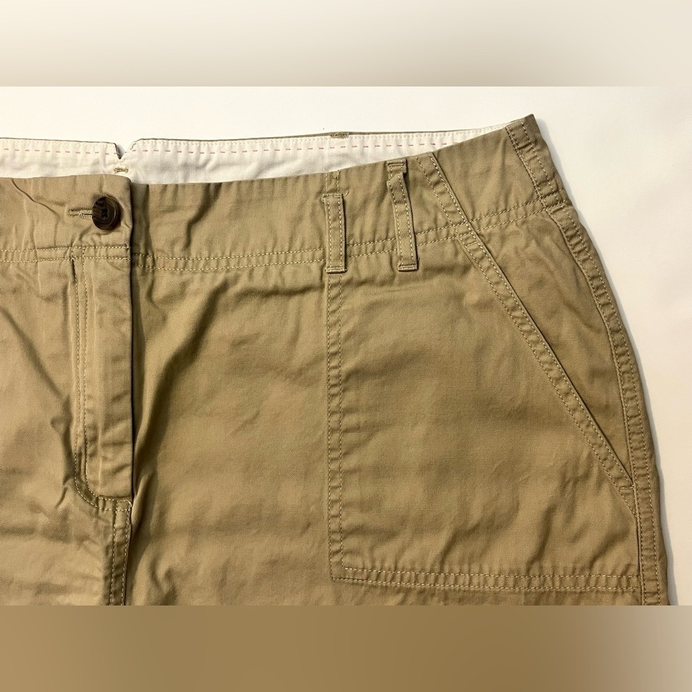 Lands End Women’s Tan Skirt Casual Skirt with Shorts Size 18P - Picture 2 of 14